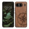 Etui Kwmobile do OnePlus Nord 4, brązowe, drewno/silikon, KWM000022VM001C