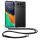 Etui Kwmobile ze smyczą do OnePlus Nord 4, przezroczyste/czarne, silikonowe, KWM000022VN001C