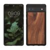 Etui Kwmobile do Google Pixel 6a, brązowe, drewno/silikon, KWM000015MB003C