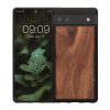 Etui Kwmobile do Google Pixel 6a, brązowe, drewno/silikon, KWM000015MB003C