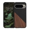 Etui Kwmobile do Google Pixel 9/Pixel 9 Pro, Brązowy/Czarny, Drewno/Silikon, KWM000020QR001C