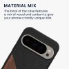 Etui Kwmobile do Google Pixel 9/Pixel 9 Pro, Brązowy/Czarny, Drewno/Silikon, KWM000020QR001C