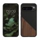 Etui Kwmobile do Google Pixel 9 Pro XL, Brązowy/Czarny, Drewno/Silikon, KWM000020QS001C