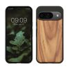Etui Kwmobile do Google Pixel 9/Pixel 9 Pro, brązowe, drewno/silikon, KWM000020PJ003C