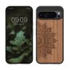 Etui Kwmobile do Google Pixel 9 Pro XL, brązowe, drewno/silikon, KWM000020QT002C