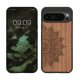 Etui Kwmobile do Google Pixel 9 Pro XL, brązowe, drewno/silikon, KWM000020QT002C