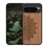 Etui Kwmobile do Google Pixel 9 Pro XL, brązowe, drewno/silikon, KWM000020QT002C
