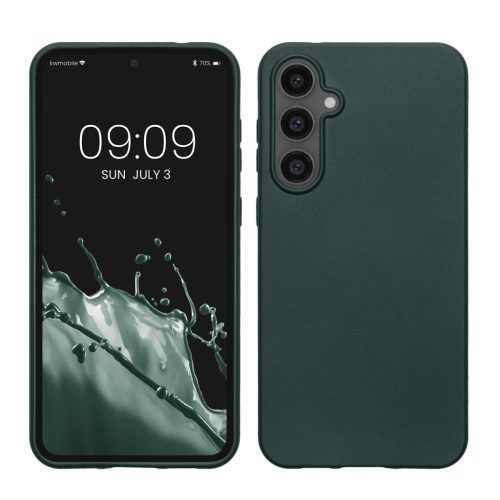 Etui Kwmobile do Samsung Galaxy S23 FE, zielone, silikonowe, KWM000021WO001C
