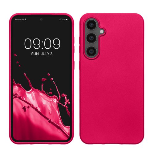Etui Kwmobile do Samsung Galaxy S23 FE, różowe, silikonowe, KWM000021WO005C