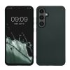 Etui Kwmobile do Samsung Galaxy S24 FE, zielone, silikonowe, KWM000021WP001C