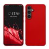 Etui Kwmobile do Samsung Galaxy S24 FE, czerwone, silikonowe, KWM000021WP006C