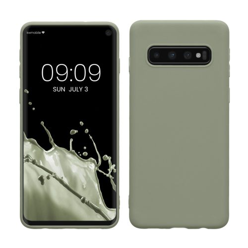 Etui Kwmobile do Samsung Galaxy S10, jasnozielone, silikonowe, KWM000009MS013C