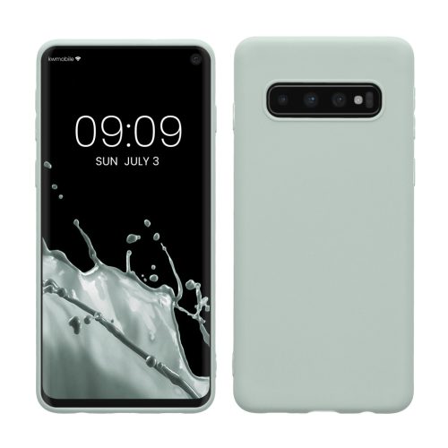 Etui Kwmobile do Samsung Galaxy S10, jasnozielone, silikonowe, KWM000009MS014C