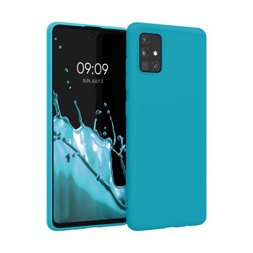 Etui Kwmobile do Samsung Galaxy A51, jasnoniebieskie, silikonowe, KWM000010YZ056C