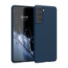 Etui Kwmobile do Samsung Galaxy S21, niebieskie, silikonowe, KWM000012BS049C