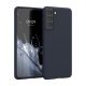 Etui Kwmobile do Samsung Galaxy S21, ciemnoniebieskie, silikonowe, KWM000012BS050C