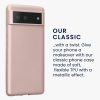 Etui Kwmobile do Google Pixel 6, kremowe, silikonowe, KWM000013MC018C