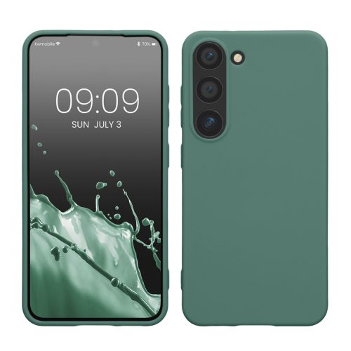 Etui Kwmobile do Samsung Galaxy S23, zielone, silikonowe, KWM000017WK022C