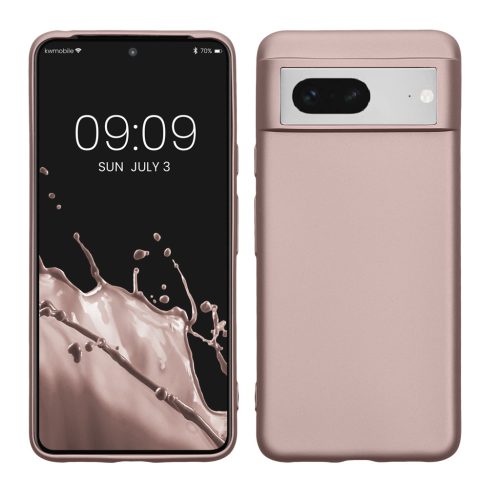 Etui Kwmobile do Google Pixel 8, kremowe, silikonowe, KWM0000208J011C