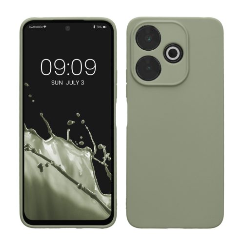 Etui Kwmobile do Xiaomi Redmi 13, jasnozielone, silikonowe, KWM000020QI002C