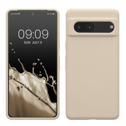 Etui Kwmobile do Google Pixel 7, kremowe, silikonowe, KWM0000171I059C