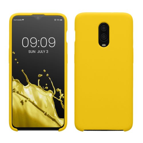 Etui Kwmobile do OnePlus 6T, żółte, silikonowe, KWM000009BL037C