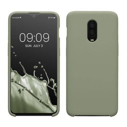 Etui Kwmobile do OnePlus 6T, jasnozielone, silikonowe, KWM000009BL039C