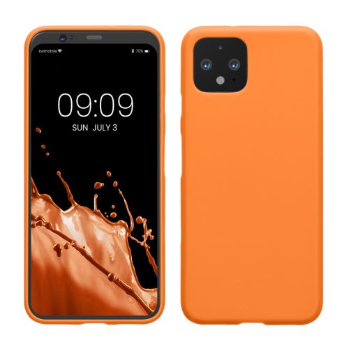 Etui Kwmobile do Google Pixel 4, pomarańczowe, silikonowe, KWM000010ON017C