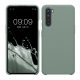 Etui Kwmobile do OnePlus Nord, zielone, silikonowe, KWM0000117M038C