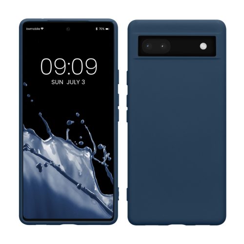 Etui Kwmobile do Google Pixel 6a, niebieskie, silikonowe, KWM000015OO024C