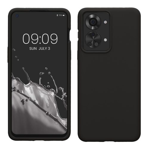 Etui Kwmobile do OnePlus Nord 2T, czarne, silikonowe, KWM000016CQ020C
