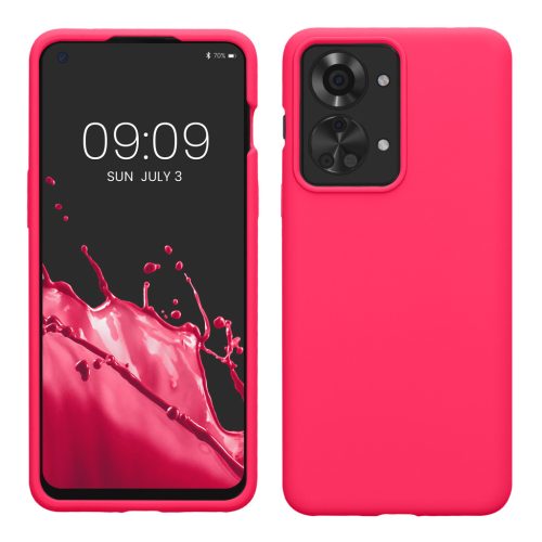 Etui Kwmobile do OnePlus Nord 2T, różowe, silikonowe, KWM000016CQ022C
