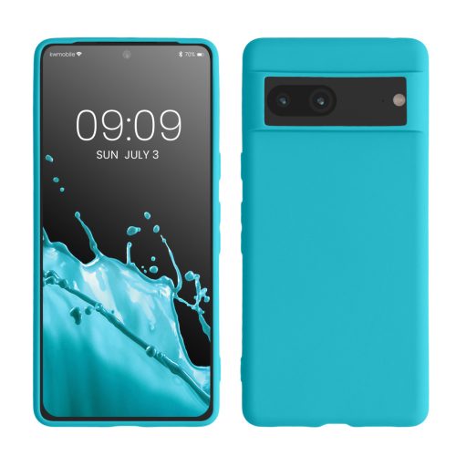 Etui Kwmobile do Google Pixel 7, jasnoniebieskie, silikonowe, KWM000016ZL026C