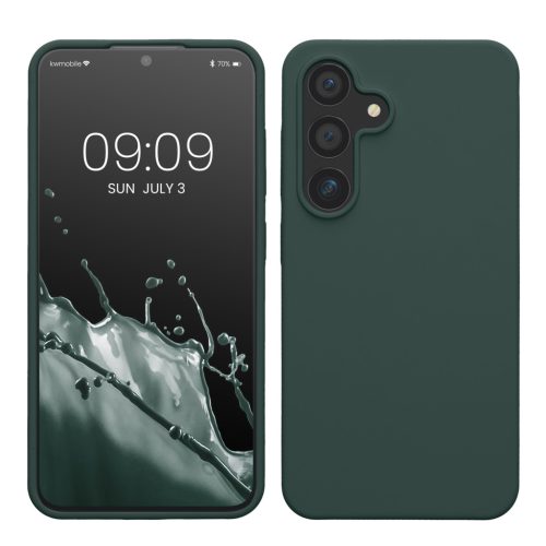 Etui Kwmobile do Samsung Galaxy S24, zielone, silikonowe, KWM000021KW028C