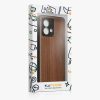 Etui Kwmobile do Motoroli Moto G84, Brązowe, Drewno/Silikon, KWM000022VT001C