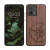 Etui Kwmobile do Motoroli Moto G84, Brązowe, Drewno/Silikon, KWM000022VU001C