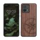 Etui Kwmobile do Motoroli Moto G84, Brązowe, Drewno/Silikon, KWM000022VU001C