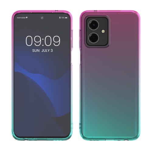 Etui Kwmobile do Motoroli Moto G54, wielokolorowe, silikonowe, KWM000022VZ001C