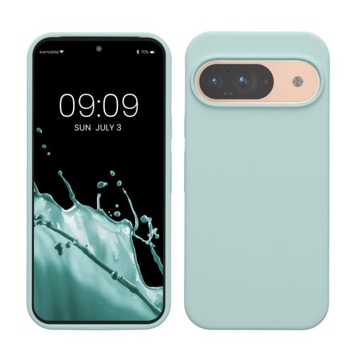 Etui Kwmobile do Google Pixel 9/Pixel 9 Pro, jasnozielone, silikonowe, KWM000020PI032C