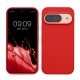 Etui Kwmobile do Google Pixel 9/Pixel 9 Pro, czerwone, silikonowe, KWM000020PI034C