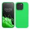 Etui Kwmobile do Apple iPhone 15 Pro, zielone, silikonowe, KWM000020CC050C