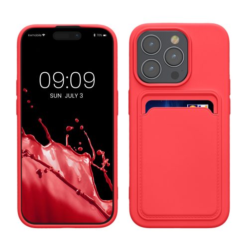 Etui Kwmobile do Apple iPhone 15 Pro, różowe, silikonowe, KWM000020EO015C