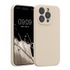 Etui Kwmobile do Apple iPhone 15 Pro, kremowe, silikonowe, KWM000022OM013C