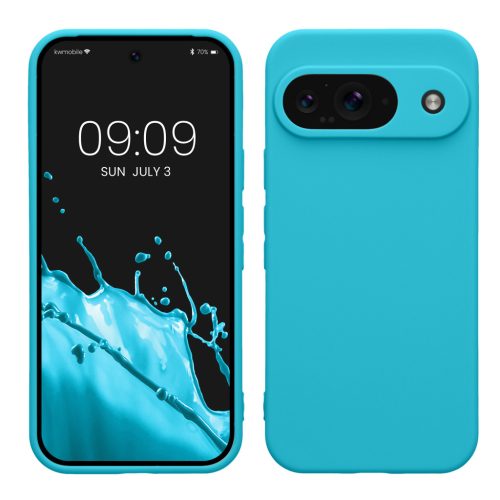 Etui Kwmobile do Google Pixel 9, jasnoniebieskie, silikonowe, KWM000020PG022C