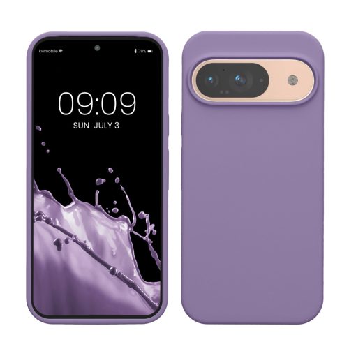 Etui Kwmobile do Google Pixel 9/Pixel 9 Pro, fioletowe, silikonowe, KWM000020PI040C
