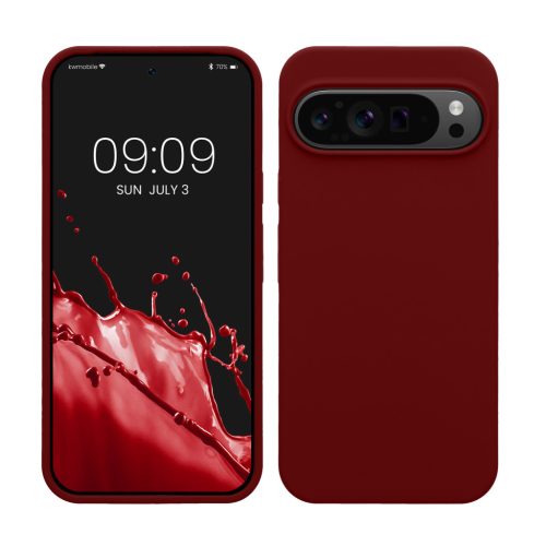 Etui Kwmobile do Google Pixel 9 Pro XL, czerwone, silikonowe, KWM000020PV041C