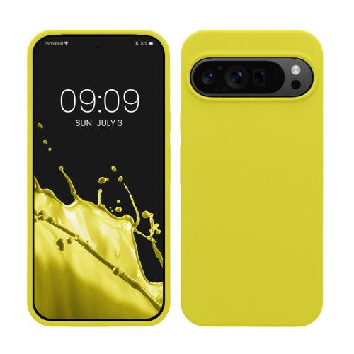 Etui Kwmobile do Google Pixel 9 Pro XL, żółte, silikonowe, KWM000020PV043C