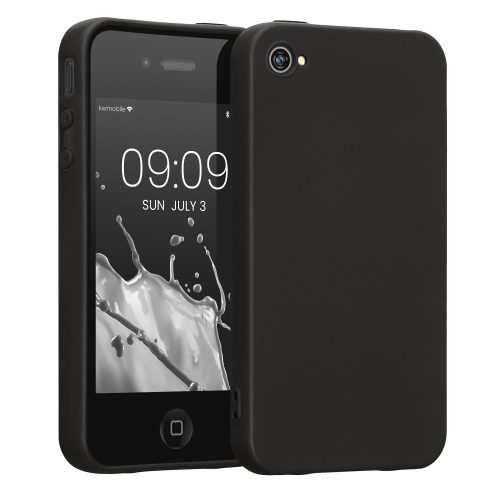 Etui do Apple iPhone 4 / iPhone 4s, Silikon, Czarny, 10719