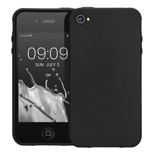 Etui do Apple iPhone 4 / iPhone 4s, Silikon, Czarny, 10719