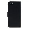 Etui do Apple iPhone 5 / iPhone 5s / iPhone SE, Eko skóra, Czarny, 12261.01